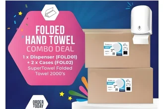 Folded Towel (x2) and Dispenser special