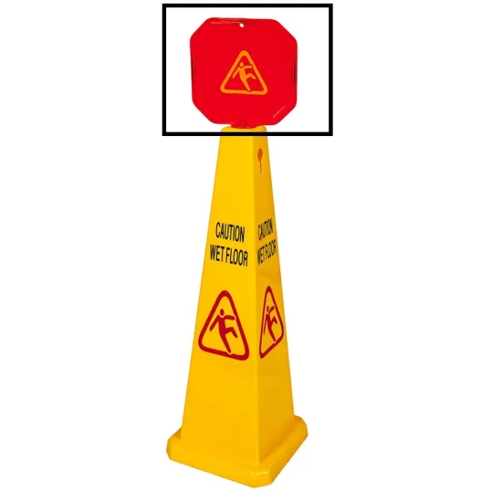 Wet Floor Cone Caution Sign (Sign only - cone sold separately)