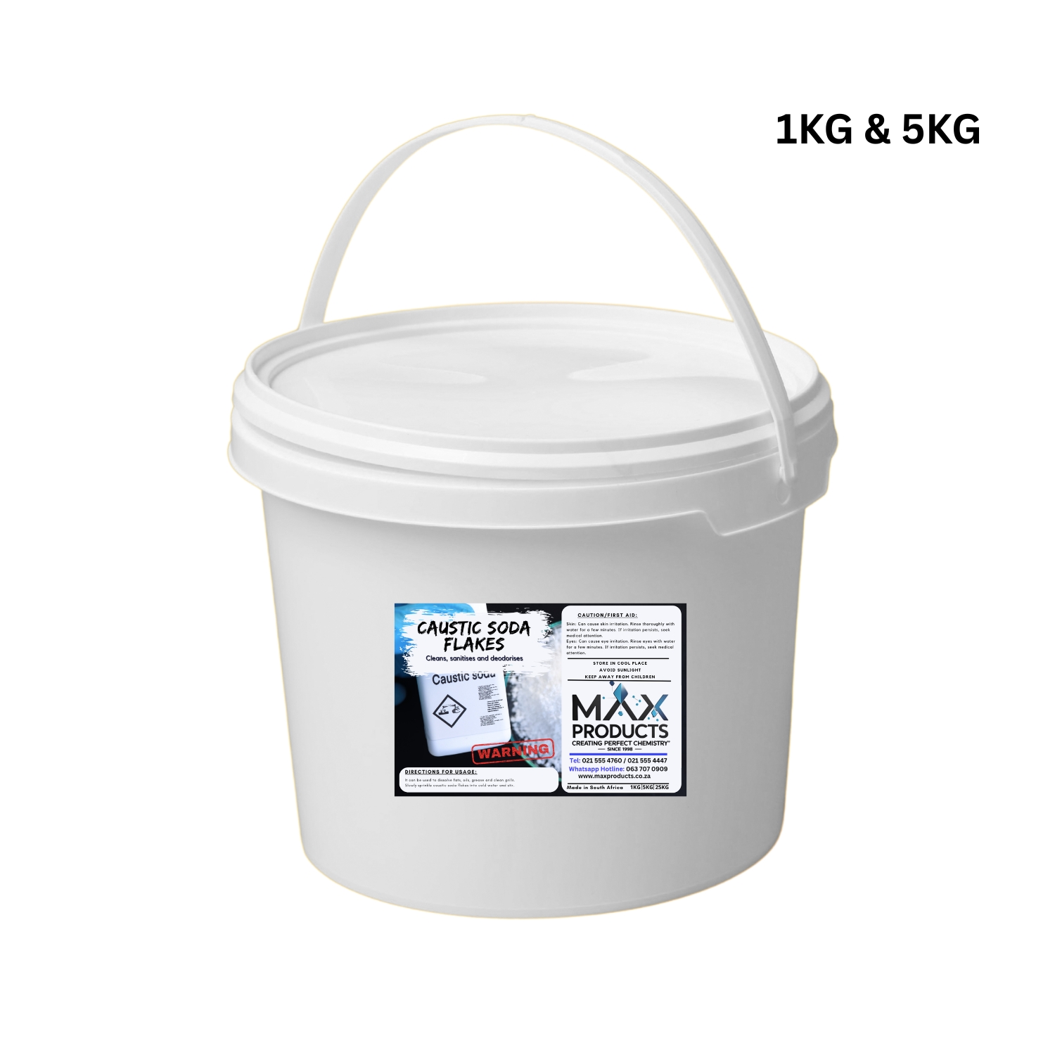 Caustic Soda Flakes1kg Bucket