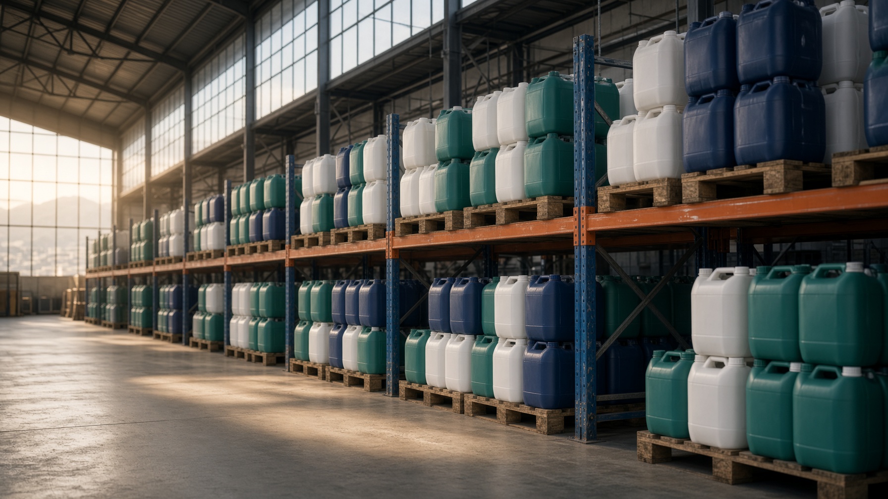 Factory-direct cleaning chemicals warehouse